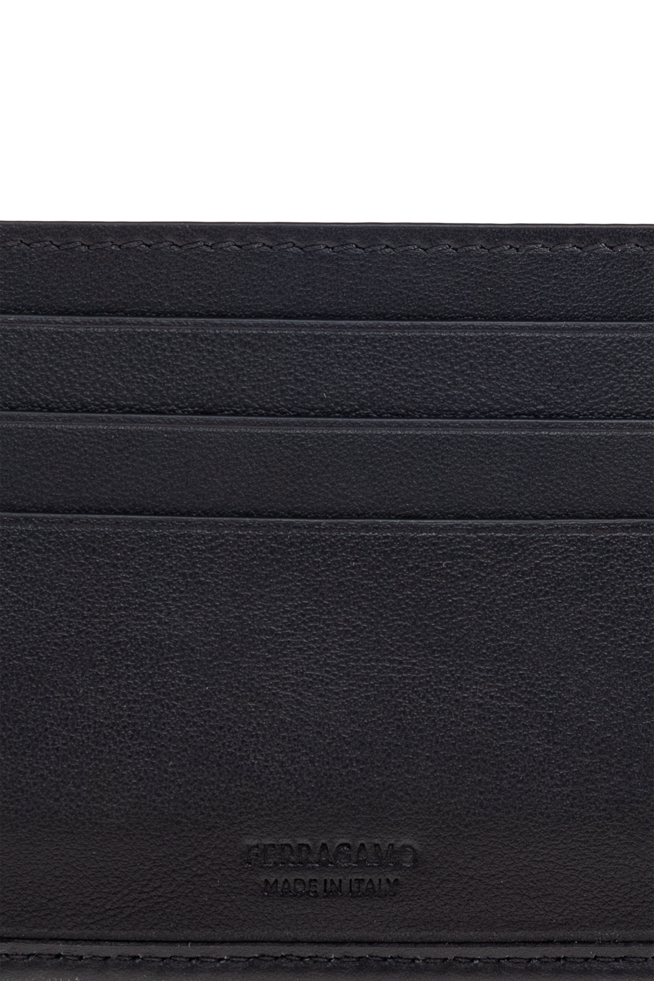 Black Leather card holder FERRAGAMO - Vitkac AS
